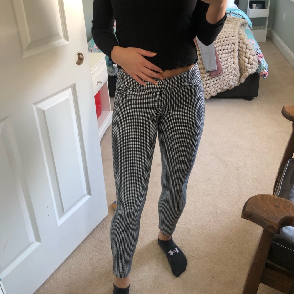 Gingham Ankle Pants
